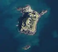 Île du Guesclin, vue du ciel.