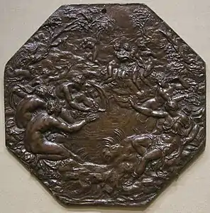 Diane et Callisto par Guglielmo Della Porta, 1555.