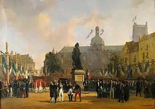 Inauguration de la statue Duquesne le 22 septembre 1844 (1845), château-musée de Dieppe.