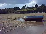 L'estuaire de la Laïta à marée basse.