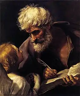 Saint Matthieu et l'Ange (1635-1640), Rome, musée du Vatican.