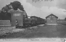 Un train mixte en gare de Guignes-Ville avant 1910