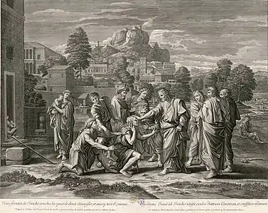 Les Aveugles de Jéricho d'après Nicolas Poussin