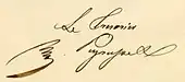 signature de Guillaume Peyrusse
