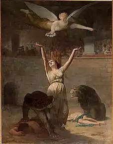 Le Martyre de sainte Blandine (1863, huile sur toile, 291 × 250 cm, Église Saint-Saturnin d'Argelès-Gazost).
