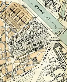 Sur le plan de Paris de Guillemin (1890) la rue Nicolas Houël figure couverte et ouverte d'un bout à l'autre.