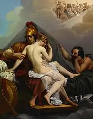 Alexandre Charles Guillemot, Mars et Vénus Surpris par Vulcain, 1827