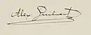 Signature de Alexandre Guilmant