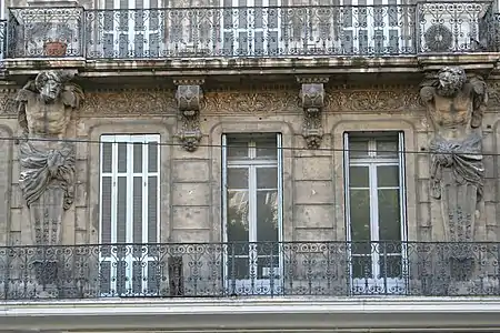 Atlantes, Marseille, no 104 de la Canebière.