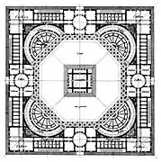 Projet de guinguette Faubourg Poissonnière – Plan.