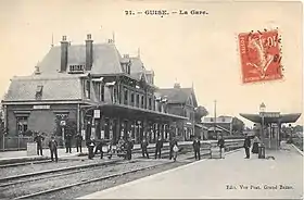 La gare vers 1910.