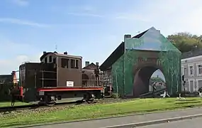 Evocation du riche passé ferroviaire de Guise en 2017.