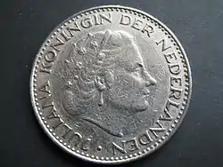 Pièce d'1 florin de 1967 (avers)