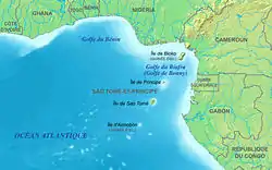 Localisation dans le golfe de Guinée