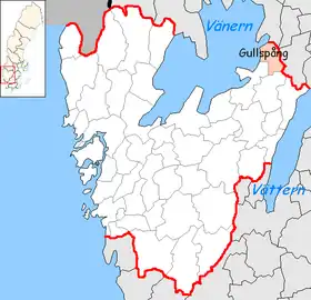 Localisation de Gullspång