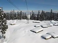 La station de ski de Gulmarg est la plus célèbre d'Inde.