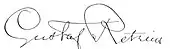 signature de Gustaf Magnus Retzius