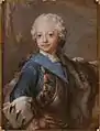Gustave III de Suède enfant, pastel, v. 1750.