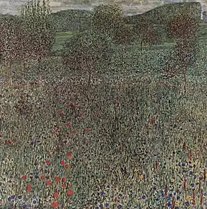 Champs fleurissant (1909), huile sur toile (100,5 × 100,5 cm), musée d'art de Carnegie de Pittsburgh.