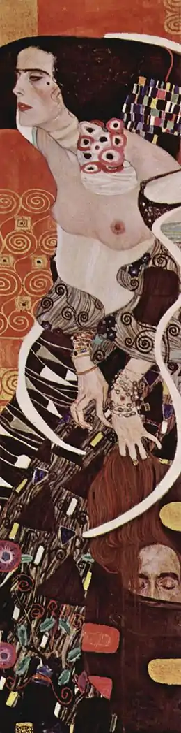 Judith, peinture de Gustav Klimt (1909).