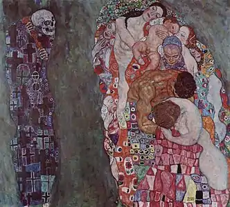Gustav Klimt, Tod und Leben (La Vie et la Mort), 1915