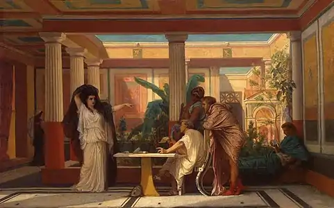 Répétition dans la maison du poète tragique à Pompéi (1855), Saint-Pétersbourg, musée de l'Ermitage.
