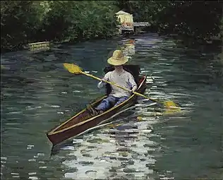 Canoë sur la rivière Yerres, 1878.Norton Simon Museum, Pasadena.