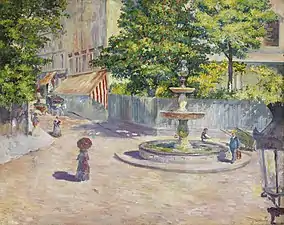 La place Saint-Georges, tableau de 1880 réalisé par Gustave Caillebotte.