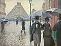 Rue de Paris, temps de pluie (1877) de Gustave Caillebotte.