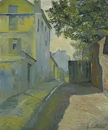 Gustave Caillebotte,Rue Mont-Cenis, Montmartre, 1880, collection particulière.