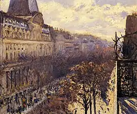 Gustave Caillebotte, Boulevard des Italiens  (vers 1880).