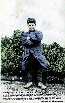 Gustave Chatain, 15 ans sur la photo.