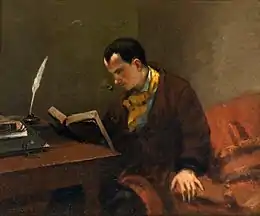 Gustave Courbet, Portrait de Charles Baudelaire, 1848