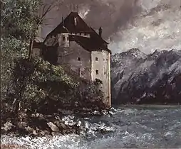 Gustave Courbet, Château de Chillon, 1873