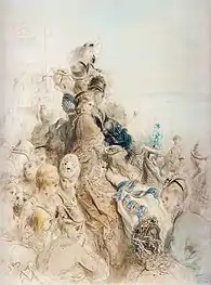 Le Grand Derby, vers 1870, aquarelle, crayon, rehaut de gouache blanche.