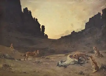 Chiens dévorant un cheval (1883), musée des Beaux-Arts de Carcassonne.