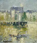 Gust. Loiseau, Le pont de Moret-sur-Loing (1927) .