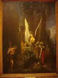 Œdipe voyageur de Gustave Moreau.