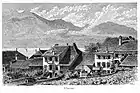 Clarens.  gravure sur bois par G. Perrichon et Buri & Jeker