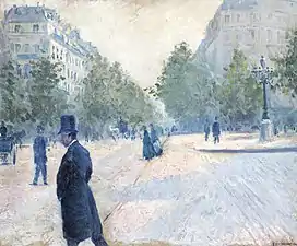 La Place Saint-Augustin, temps brumeux, Gustave Caillebotte, 1878Collection privée, Vente 2012