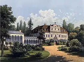 1860 Château Kittelau/Kietlin. Il est entièrement restauré en 2013