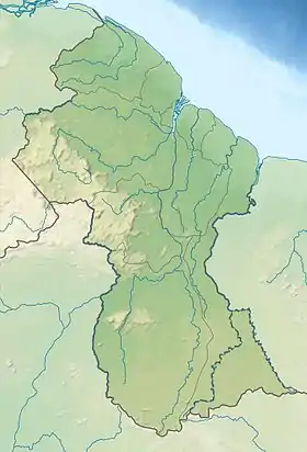 voir sur la carte du Guyana