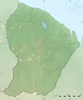 voir sur la carte de la Guyane