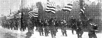 Manifestation du Parti National Breton à Saint-Aubin-du-Cormier.