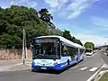 Autobus articulé hybride sur la ligne 1