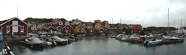 Panorama de Hälleviksstrand.