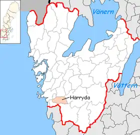 Localisation de Härryda