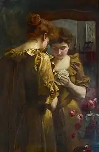 Étude d'une femme devant un miroir, 1896