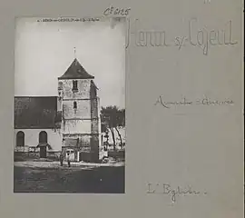 Carte postale de l'église avant 1914.