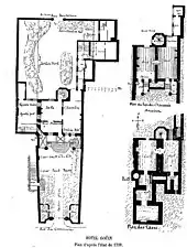 Hôtel Goüin, plan d'après l'état de 1738.